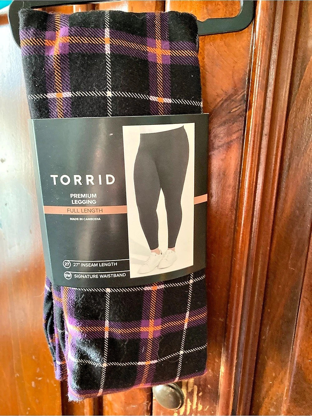 Torrid Premium Legging Full Length Plaid Cotton Leggings Size 2 NWT